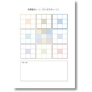 目標達成シート マンダラチャート Somuca ソームカ