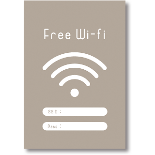 Free Wi Fi用pop はがきサイズ Somuca ソームカ
